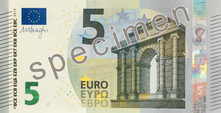 Banconota 5 Euro BCE